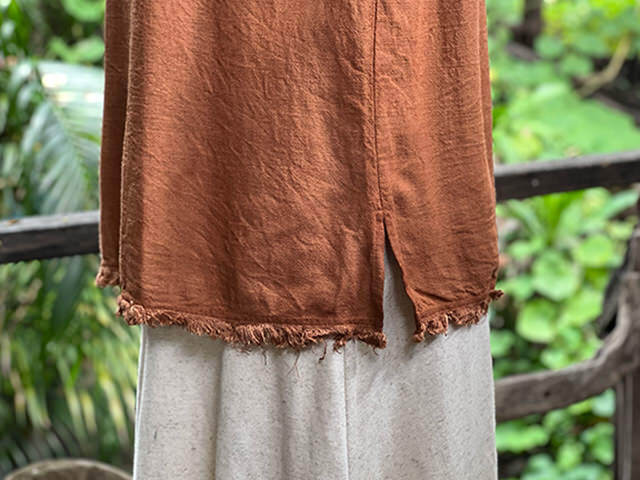 asana HEMP100% テロテロ タンクトップ・草木染め