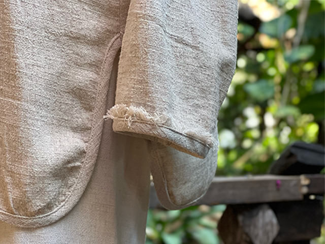 asana ヘンプコットン ゆったり ロングスリーブ・きなり