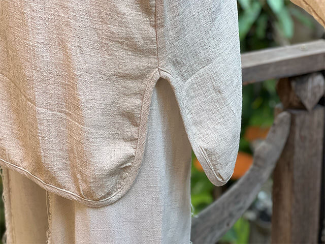 asana ヘンプコットン ゆったり ロングスリーブ・きなり