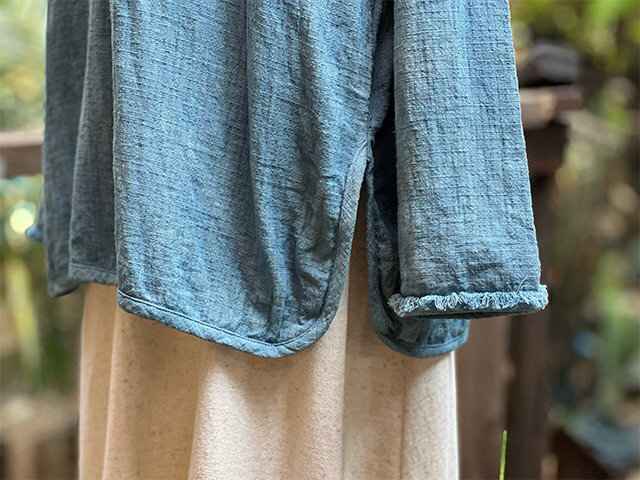 asana ヘンプコットン ゆったり ロングスリーブ・草木染め
