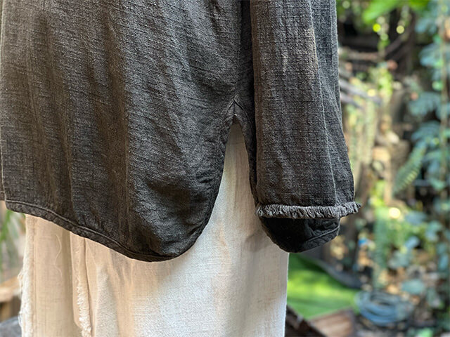 asana ヘンプコットン ゆったり ロングスリーブ・草木染め