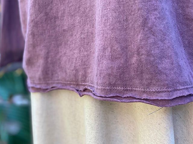 asana ヘンプコットン 薄手 NEW ラグラン ロングスリーブ・草木染め