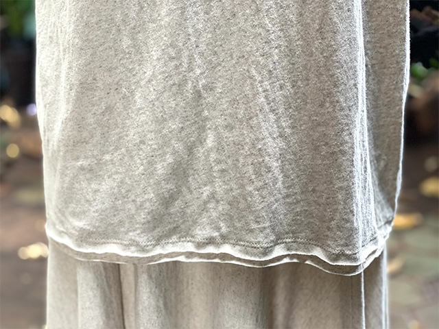 asana ヘンプコットン 薄手 メンズ ラグラン Tee・きなり