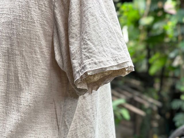 asana ヘンプコットン スウィッチ Tee・きなり