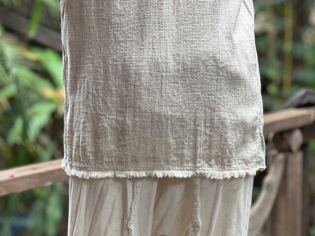 asana ヘンプコットン スウィッチ Tee・きなり