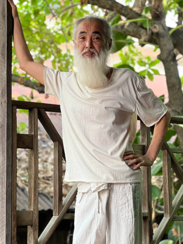 asana ヘンプコットン 薄手 メンズ Tee・きなり【パヤカ オンライン
