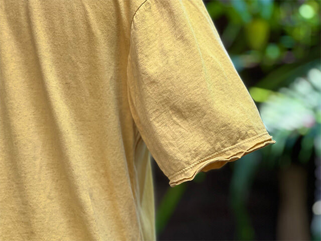 asana ヘンプコットン 薄手 メンズ Tee・草木染め