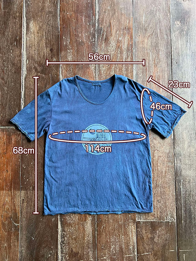 asana ヘンプコットン 薄手 メンズ Tee・きなり