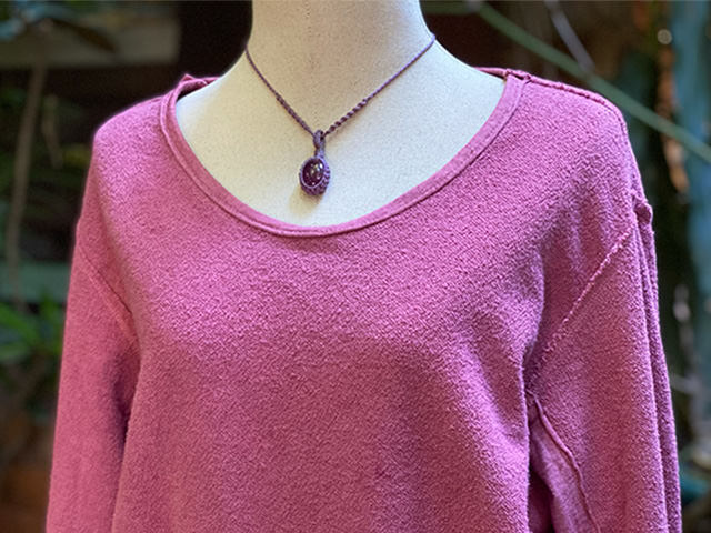 asana ヘンプコットン ふかふか リバーシブル トレーナー・草木染め