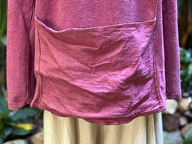 asana ヘンプコットン ふかふか リバーシブル トレーナー・草木染め