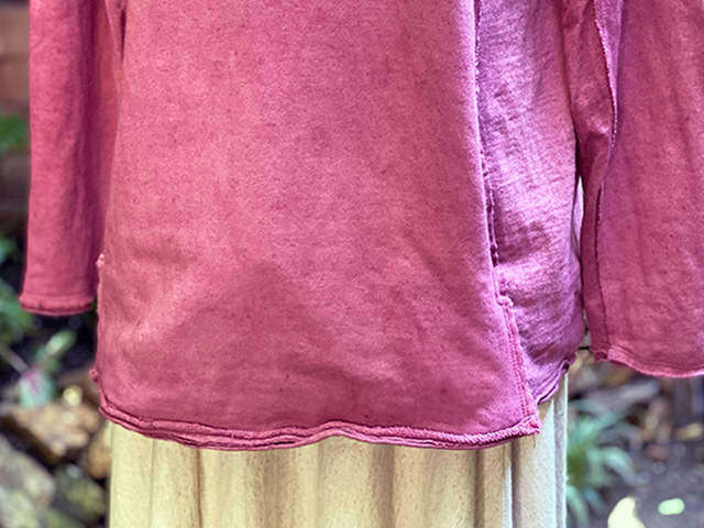 asana ヘンプコットン ふかふか リバーシブル トレーナー・草木染め