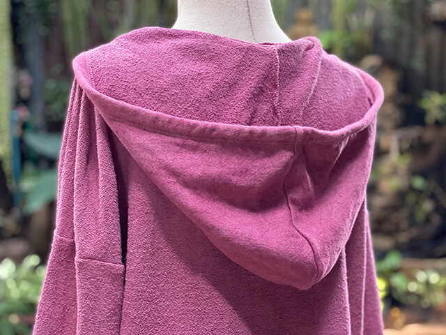 asana ヘンプコットン ふかふか ゆったり パーカー・草木染め