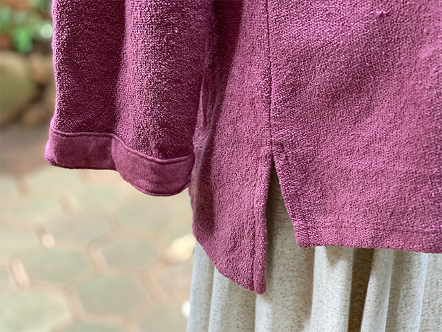 asana ヘンプコットン ふかふか ゆったり パーカー・草木染め