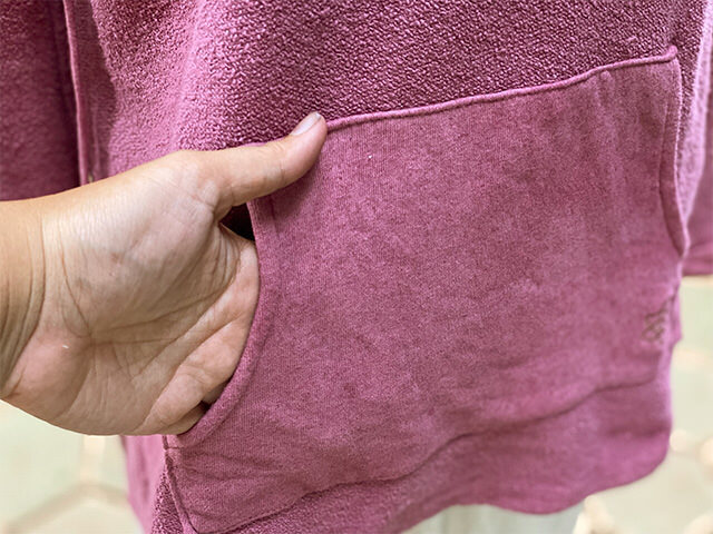 asana ヘンプコットン ふかふか ゆったり パーカー・草木染め