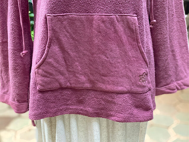 asana ヘンプコットン ふかふか ゆったり パーカー・草木染め