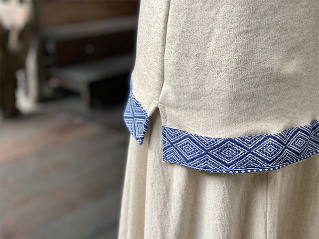 asana ヘンプコットン ふかふか ゆったり フード パーカー・きなり