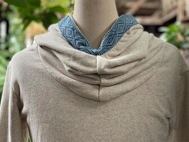 asana ヘンプコットン ふかふか ゆったり フード パーカー・きなり