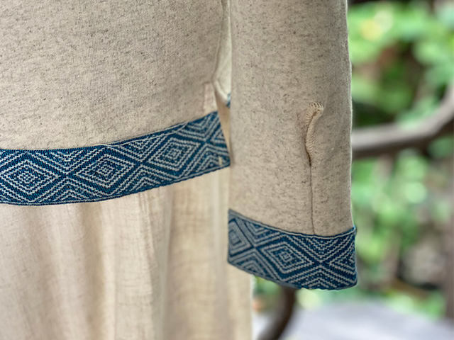 asana ヘンプコットン ふかふか ゆったり フード パーカー・きなり