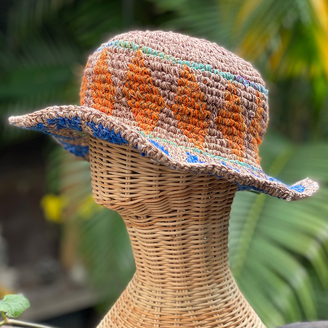 HEMP100% インヤン かぎ編み ハット【パヤカ オンラインショップ】