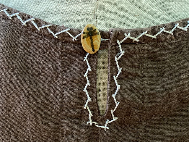 HEMP100% 手刺繍 ゆったり タンクトップ