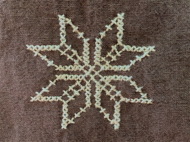 HEMP100% 手刺繍 ゆったり タンクトップ