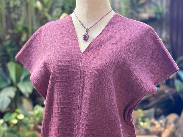 HEMP100% 手織り手縫い 貫頭衣・草木染め