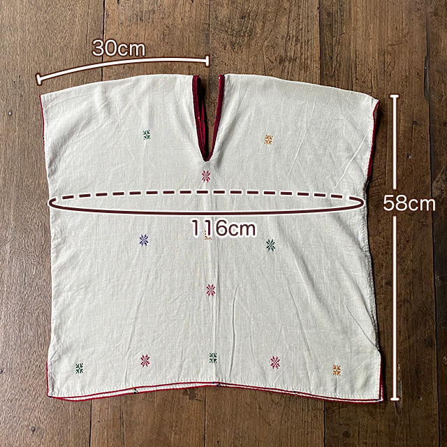 HEMP100% ヤオ族 手縫い手刺繍 貫頭衣