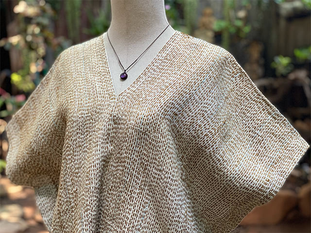 HEMP100% 刺し子 貫頭衣