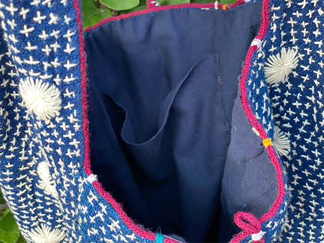 COTTON100% ヤオ族 手刺繍 バッグ (1点もの) 【パヤカ