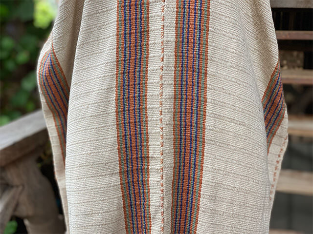 HEMP100% 手織り 手縫い 貫頭衣 ワンピース