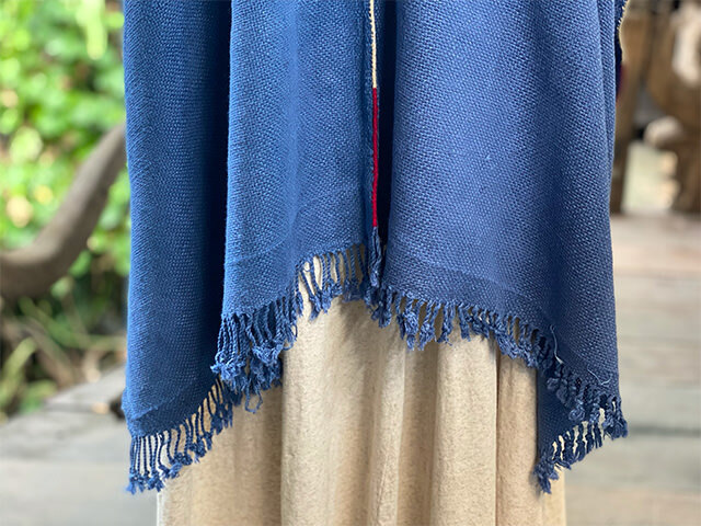 HEMP100% 手織り 貫頭衣 ポンチョ