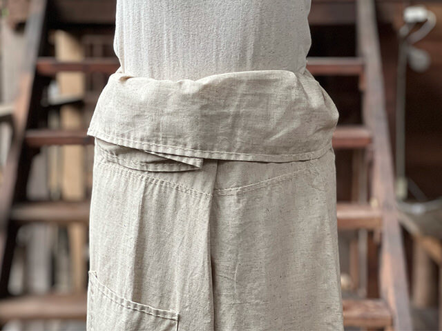 HEMP100% 手縫い タイパンツ・きなり