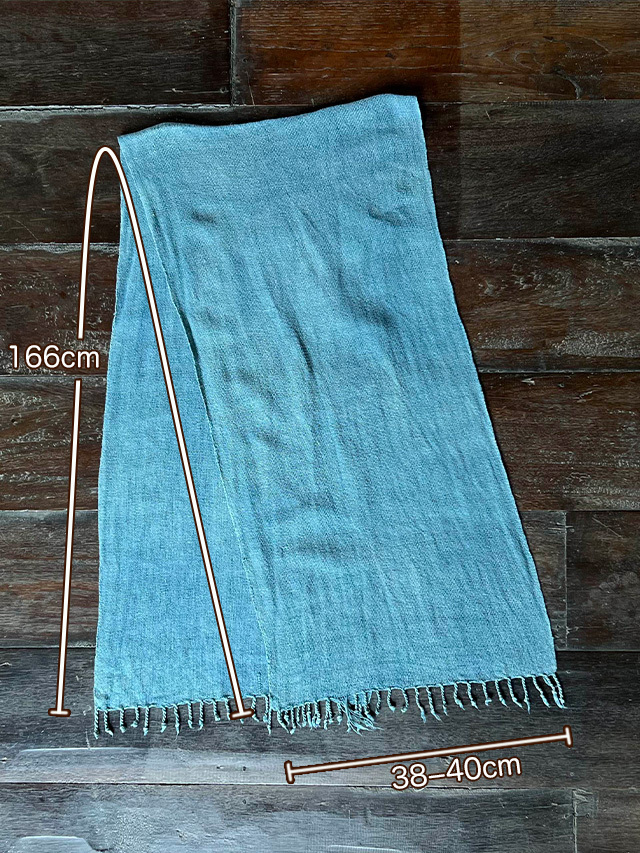 HEMP100% 手織り ショール・草木染め