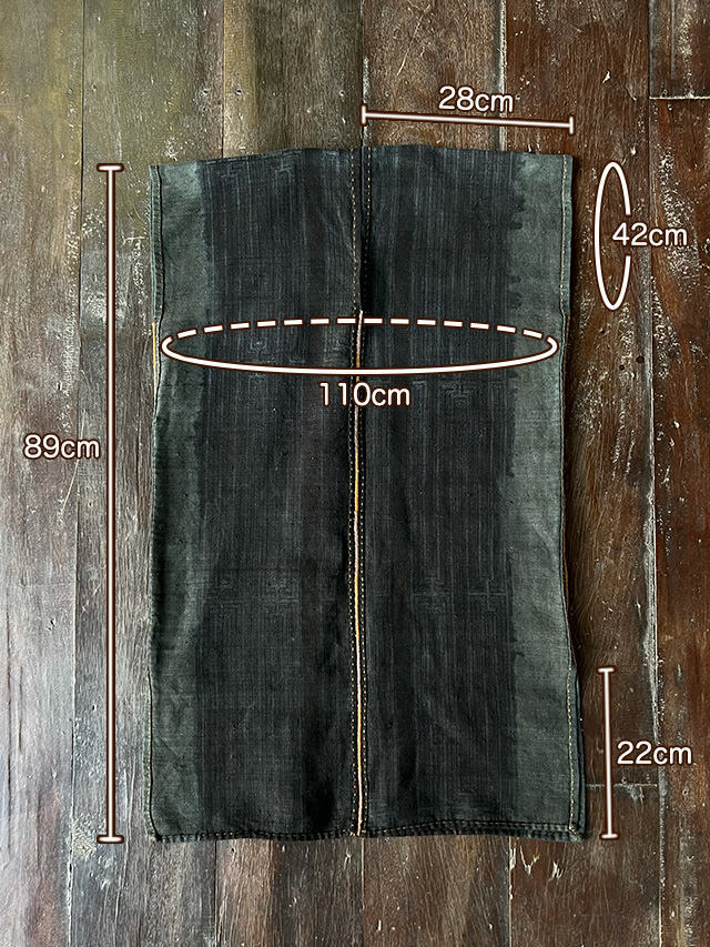 HEMP100% 手織り手縫い チュニック・マクガ 草木染め