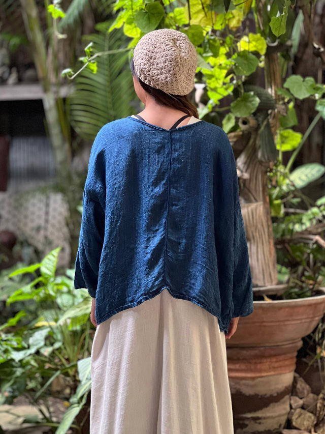 HEMP100% 手織り 手縫い ジャケット・草木染め【パヤカ オンライン