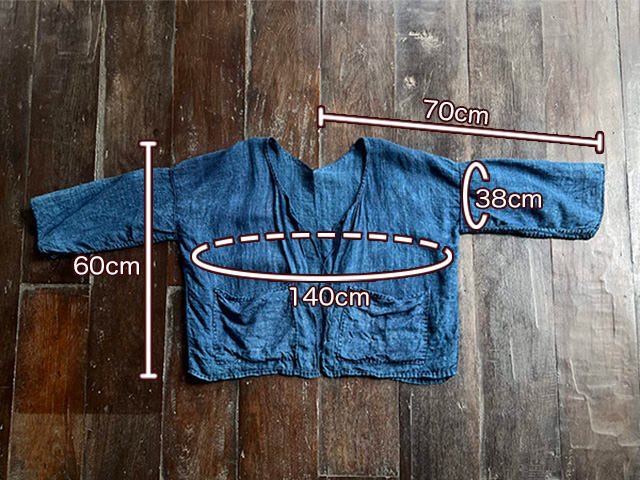 HEMP100% 手織り 手縫い ロング ジャケット・草木染め