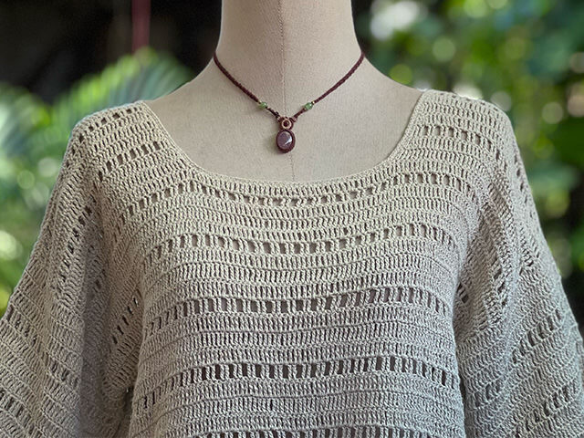 HEMP100% 手編み Tee