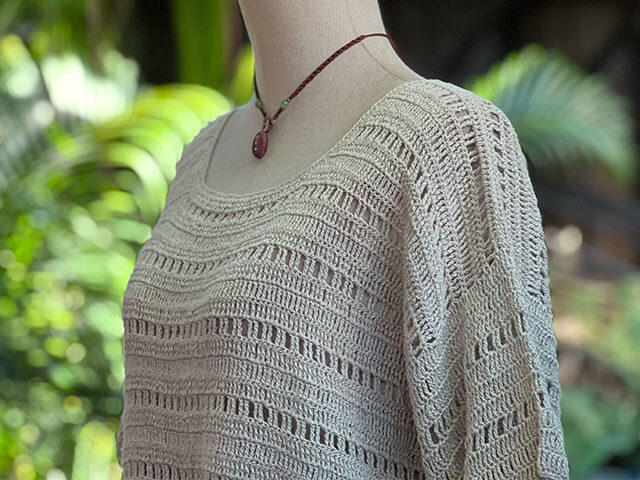 HEMP100% 手編み Tee