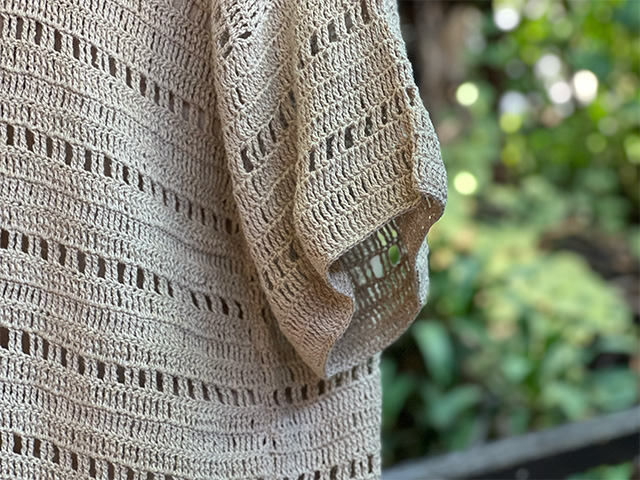HEMP100% 手編み Tee