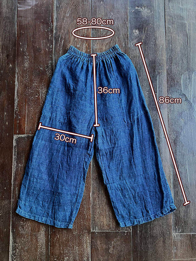 HEMP100%  手織りパンツ・草木染め