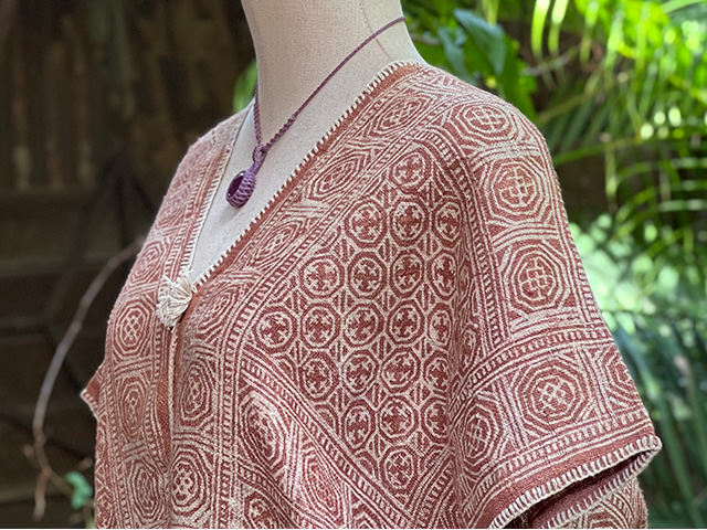 HEMP100% 手織り手縫い バティック 貫頭衣