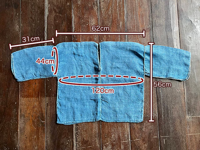 HEMP100% _織り ハンド ステッチ TEE