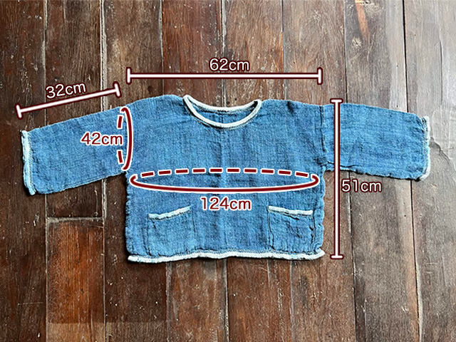 HEMP100% _織り ハンド ステッチ TEE