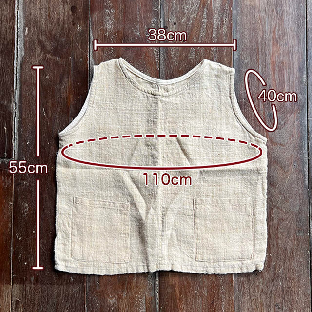 HEMP100% _織り ハンド ステッチ TEE