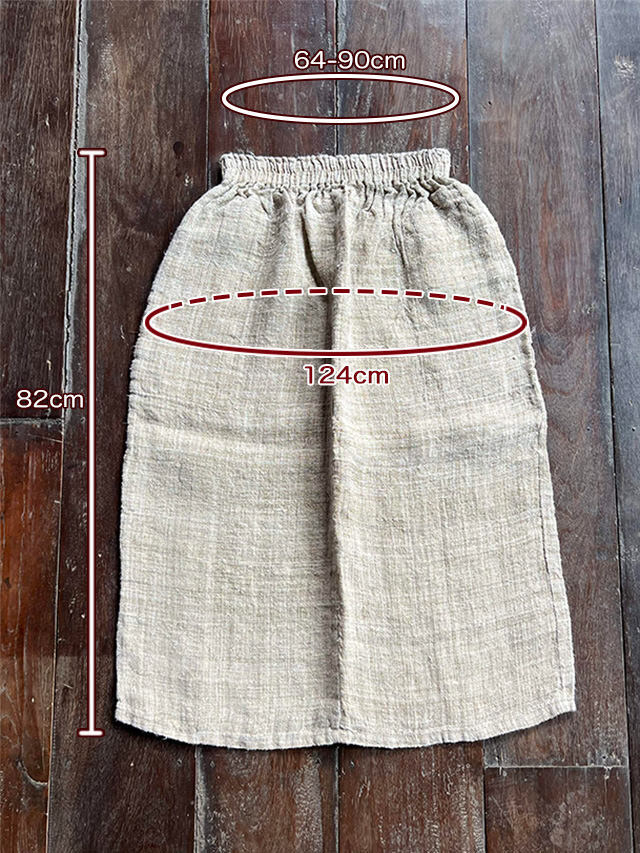 HEMP100% _織り ハンド ステッチ TEE