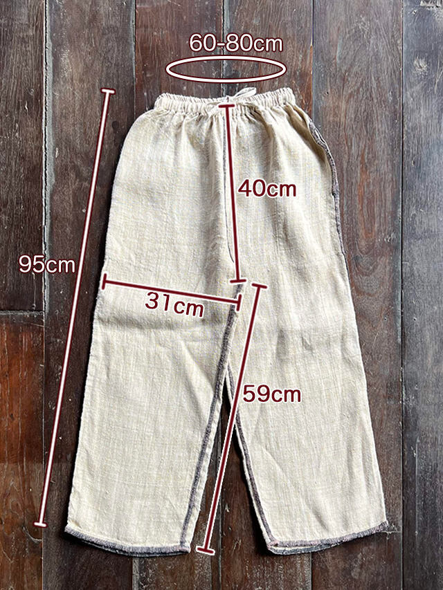 HEMP100% _織り ハンド ステッチ TEE