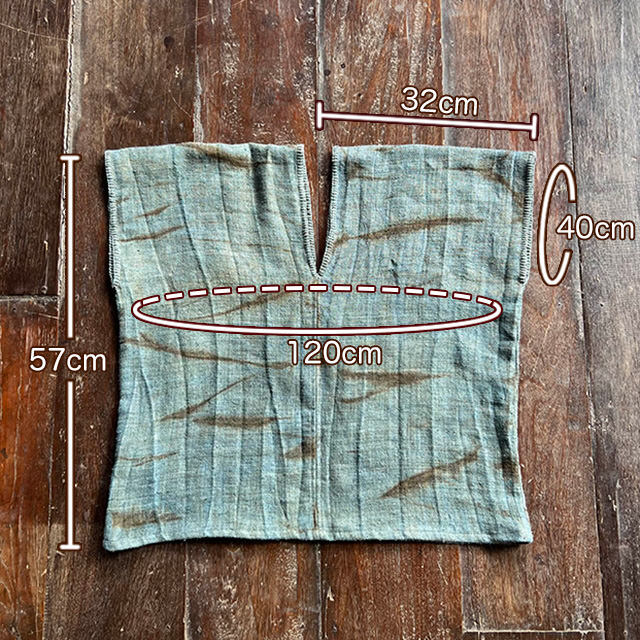 HEMP100% _織り ハンド ステッチ TEE