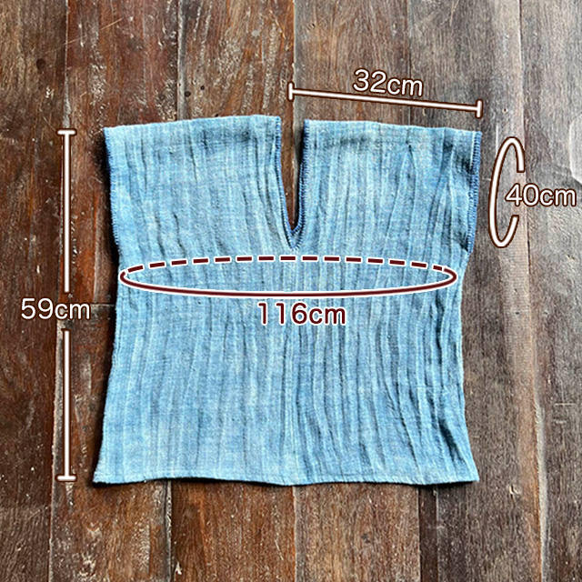 HEMP100% _織り ハンド ステッチ TEE