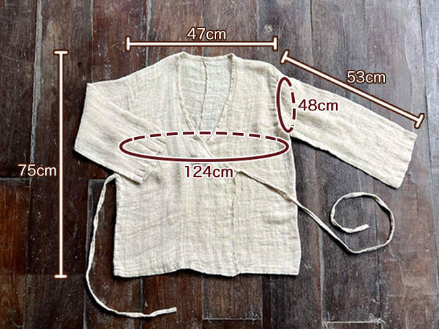 HEMP100% _織り ハンド ステッチ TEE