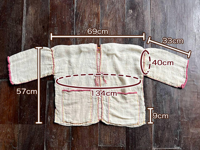 HEMP100% _織り ハンド ステッチ TEE